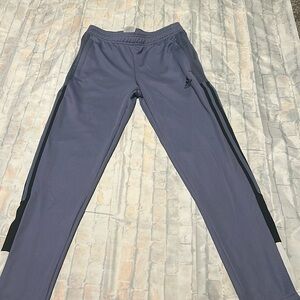 Adidas tapered leg purple soccer/football athletic pants